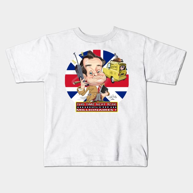 Del Boy Kids T-Shirt by Sarah Bailey TV Cartoons